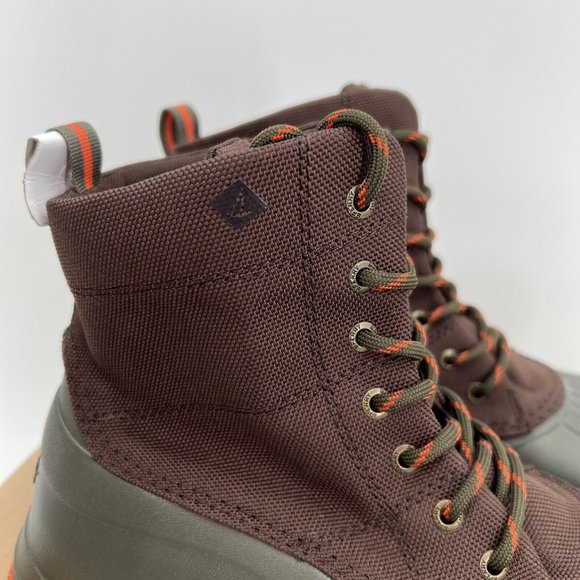 Sperry Men's Duck Float Lace-Up Boots sz 8 Brown/Green STS24762 Waterproof NWOB - Picture 4 of 9